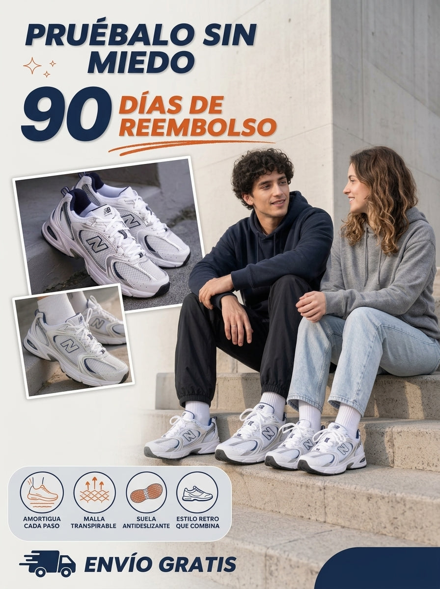 NEW BALANCE 530 - BLANCO CON AZUL