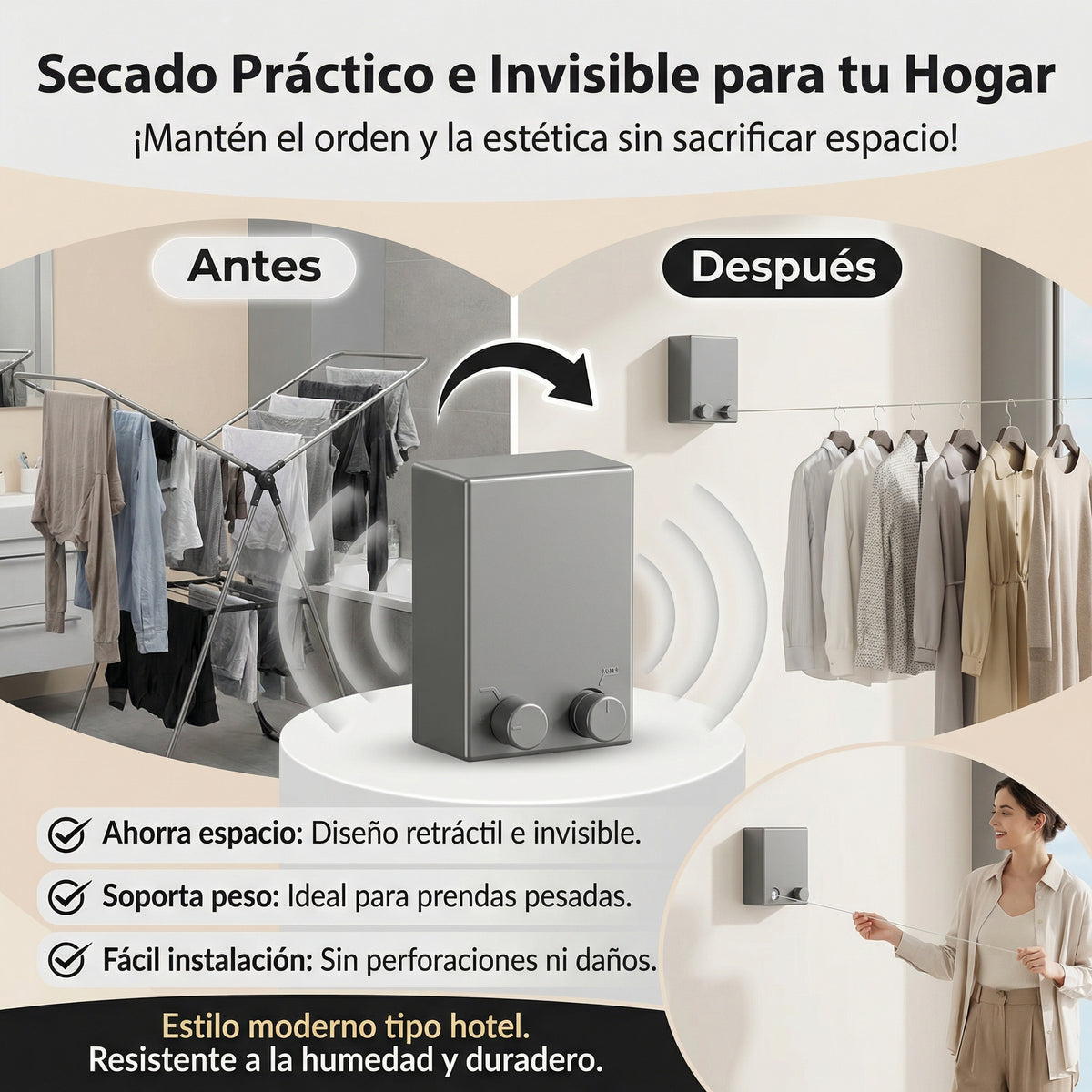 TENDEDERO RETRÁCTIL INTERNO