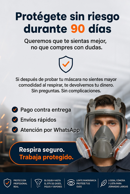 MÁSCARA DE CARA COMPLETA REUTILIZABLE SERIE 6800