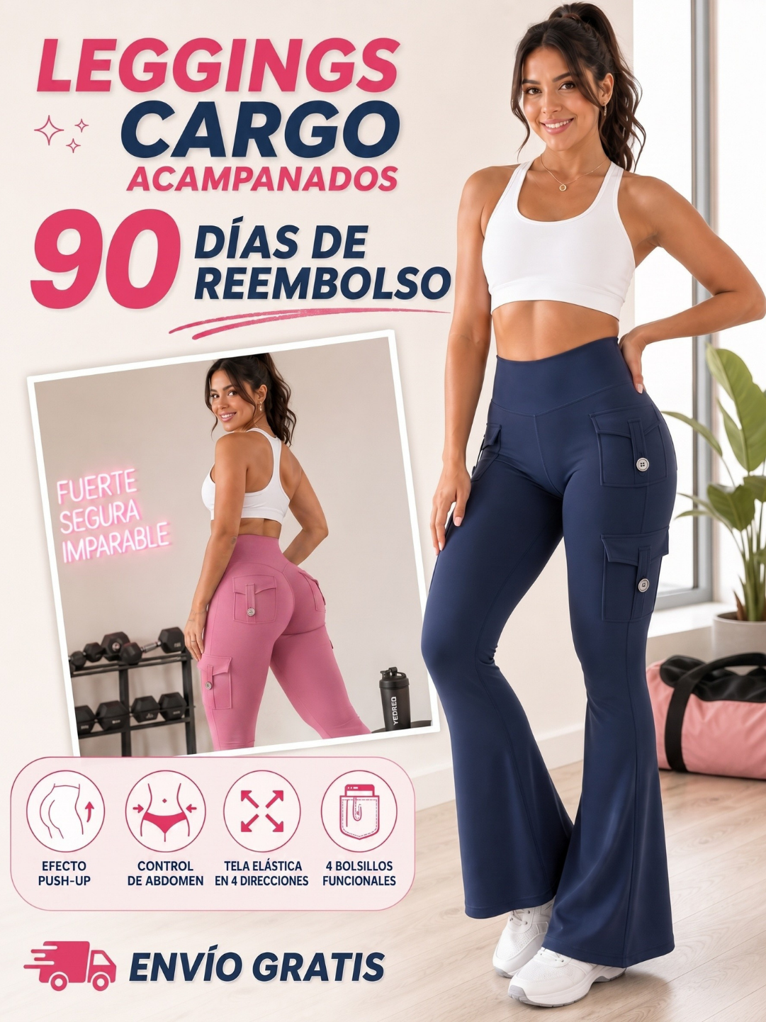 LEGGINGS CARGO ACAMPANADOS