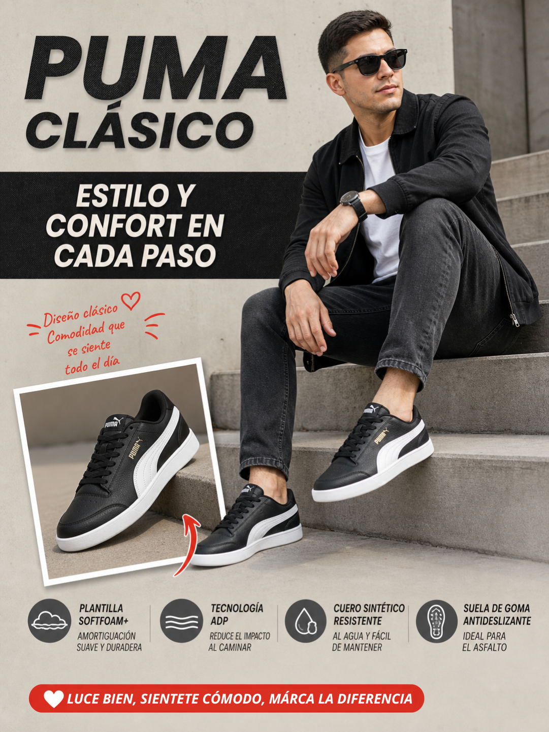 PUMA CLÁSICO I ESTILO Y CONFORT