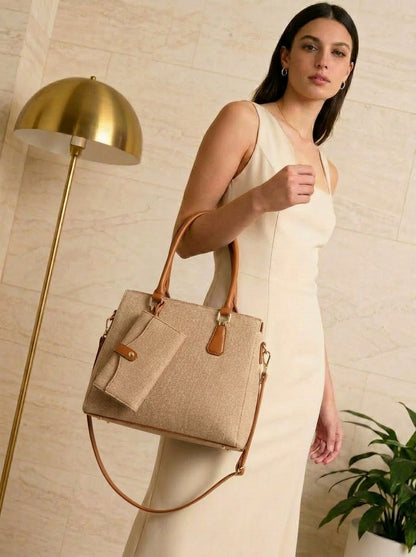 BOLSO DE MANO 2 EN 1 CON BILLETERA GRATIS