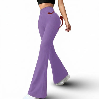 LEGGINGS ACAMPANADOS CON FAJA INTERNA ALTA