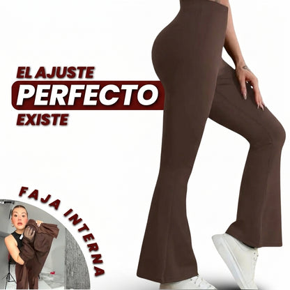 LEGGINGS ACAMPANADOS CON FAJA INTERNA ALTA