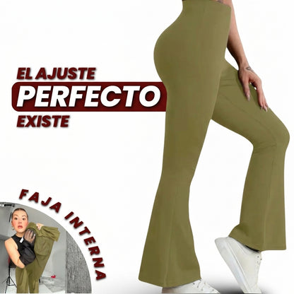 LEGGINGS ACAMPANADOS CON FAJA INTERNA ALTA