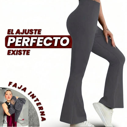 LEGGINGS ACAMPANADOS CON FAJA INTERNA ALTA