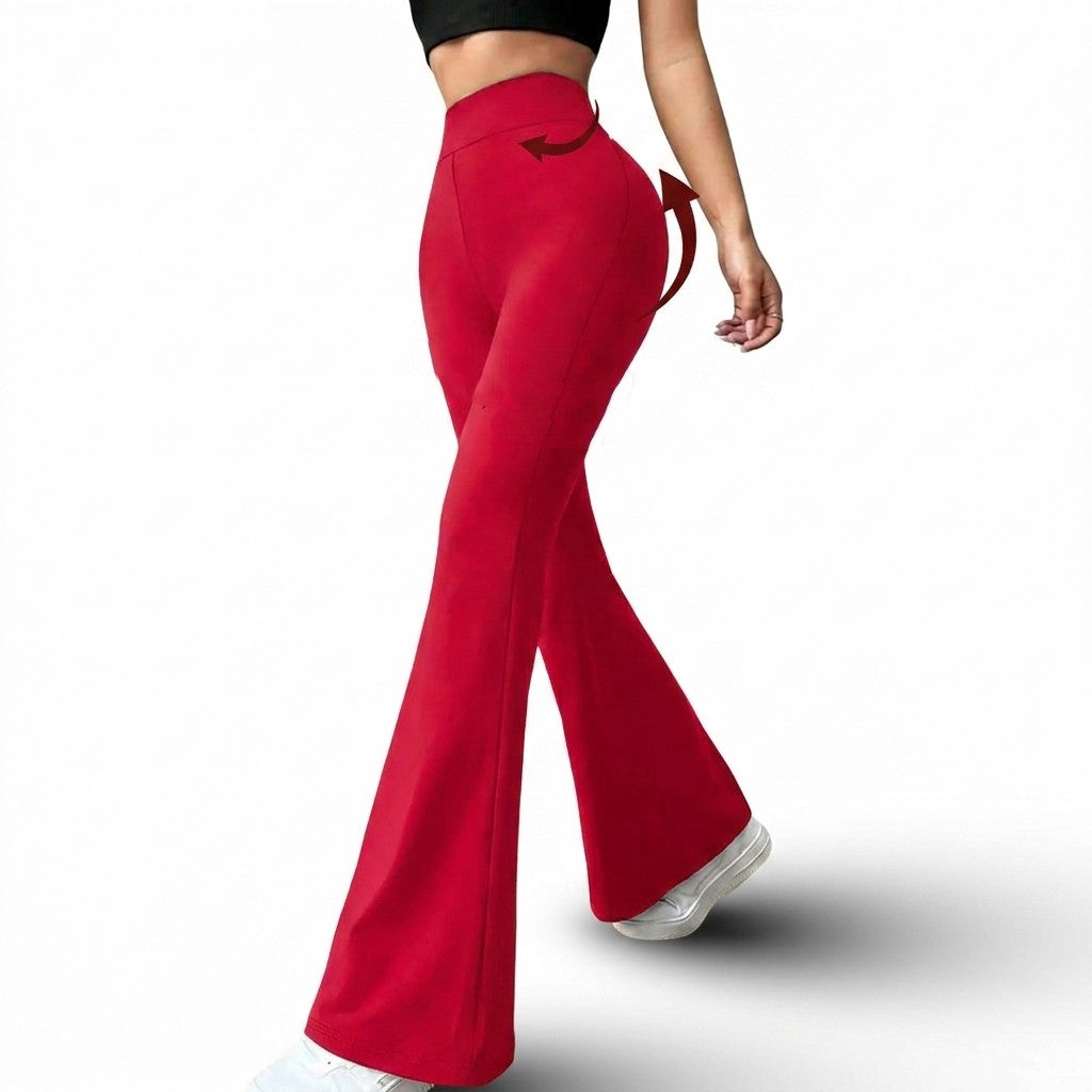 LEGGINGS ACAMPANADOS CON FAJA INTERNA ALTA