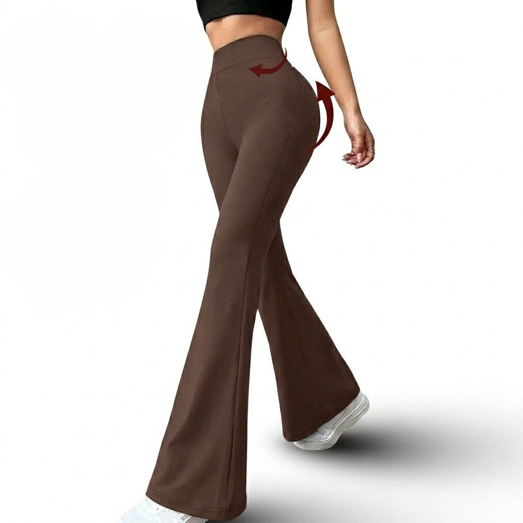 LEGGINGS ACAMPANADOS CON FAJA INTERNA ALTA