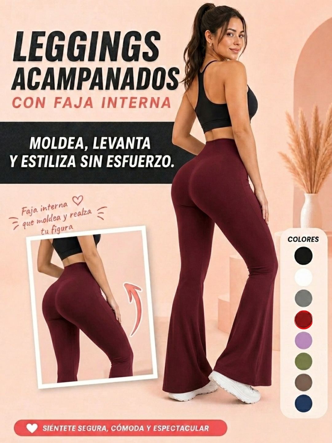 LEGGINGS ACAMPANADOS | CON FAJA INTERNA