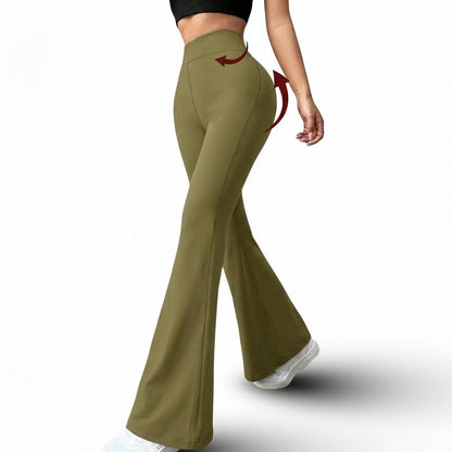 LEGGINGS ACAMPANADOS CON FAJA INTERNA ALTA