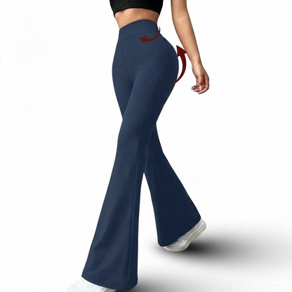 LEGGINGS ACAMPANADOS CON FAJA INTERNA ALTA