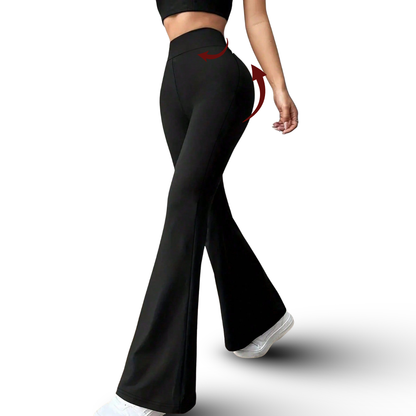 LEGGINGS ACAMPANADOS CON FAJA INTERNA ALTA