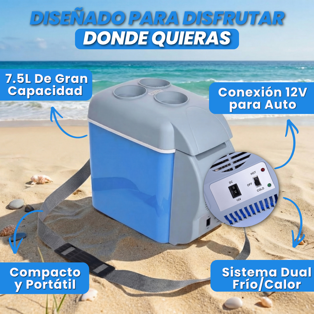 DUALTEMP: NEVERA Y CALENTADOR PORTÁTIL PARA CARRO