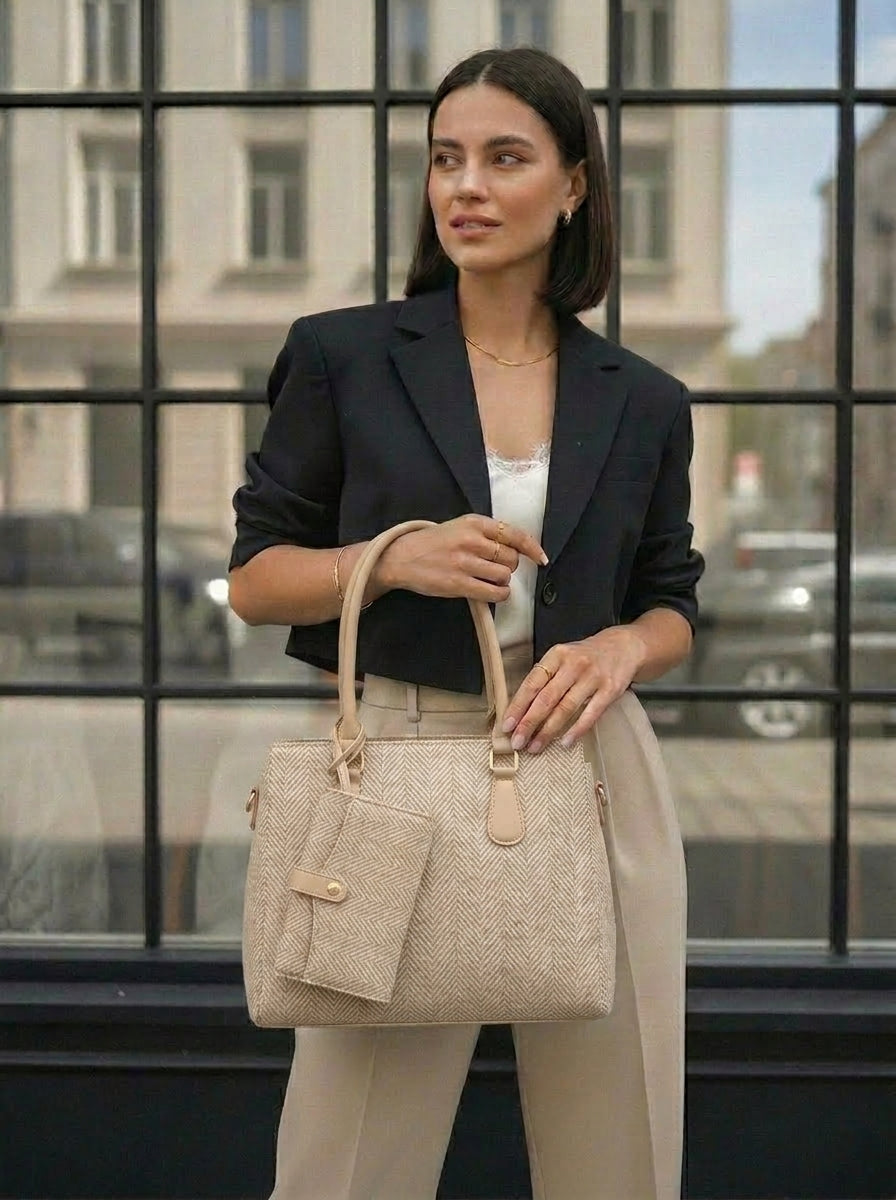 BOLSO DE MANO 2 EN 1 CON BILLETERA GRATIS