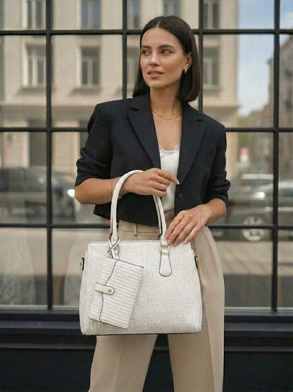 BOLSO DE MANO 2 EN 1 CON BILLETERA GRATIS