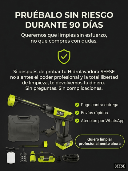 HIDROLAVADORA SEESE DOBLE BATERIA DE 128V