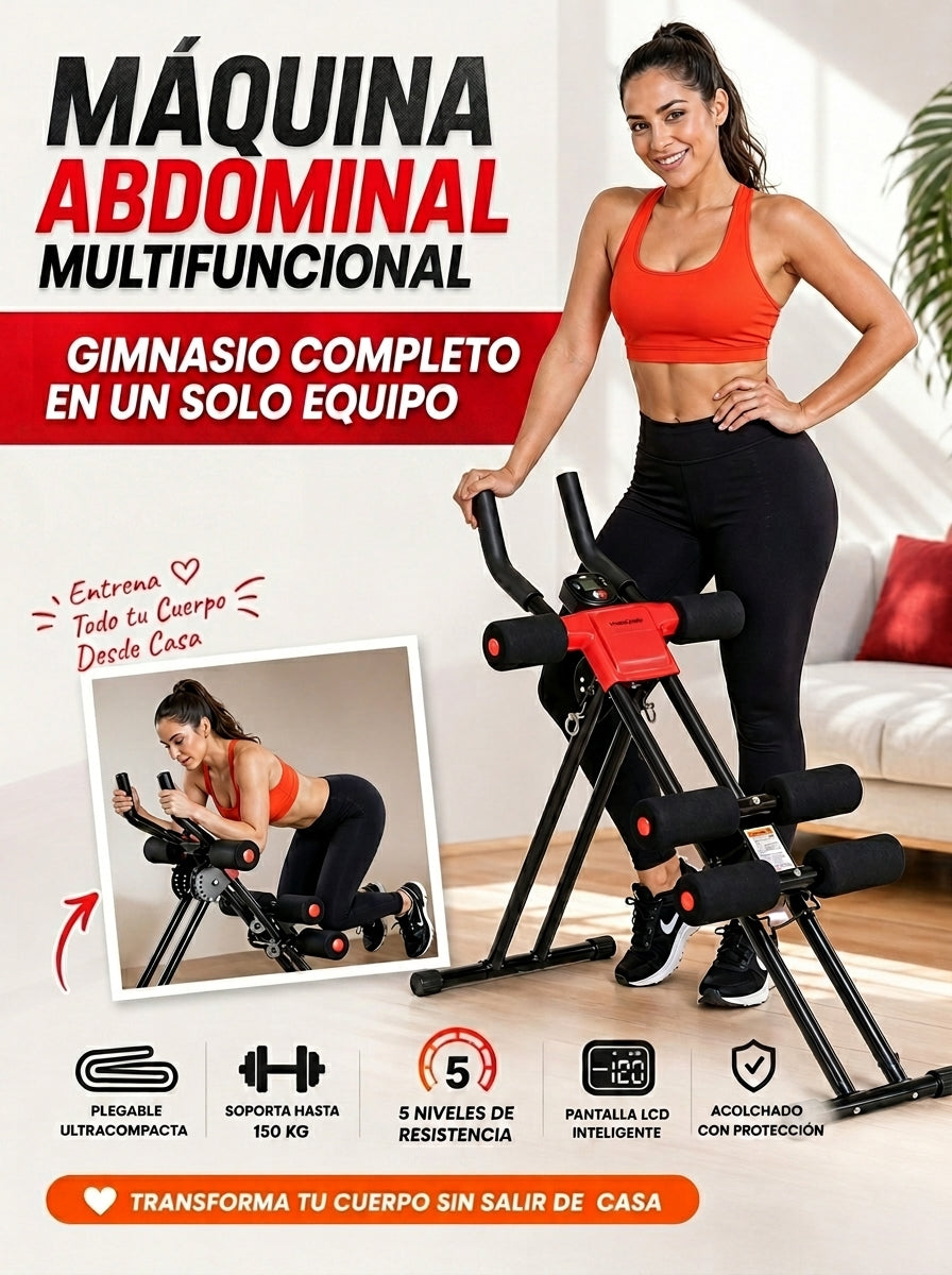 MÁQUINA ABDOMINAL MULTIFUNCIONAL | TU GIMNASIO EN CASA, SIN EXCUSAS