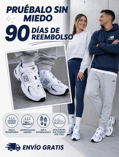 NEW BALANCE 530 - BLANCO CON AZUL