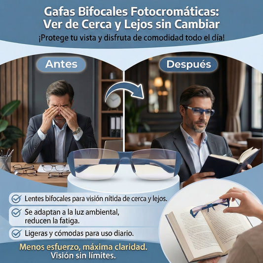 LENTES FOTOCROMATICOS BIFOCALES | Compra 1 Recibe 1 Gratis