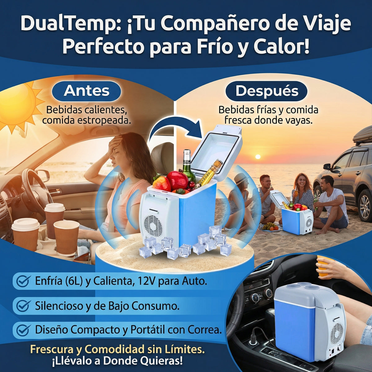 DualTemp: Refrigerador y Calentador Portátil