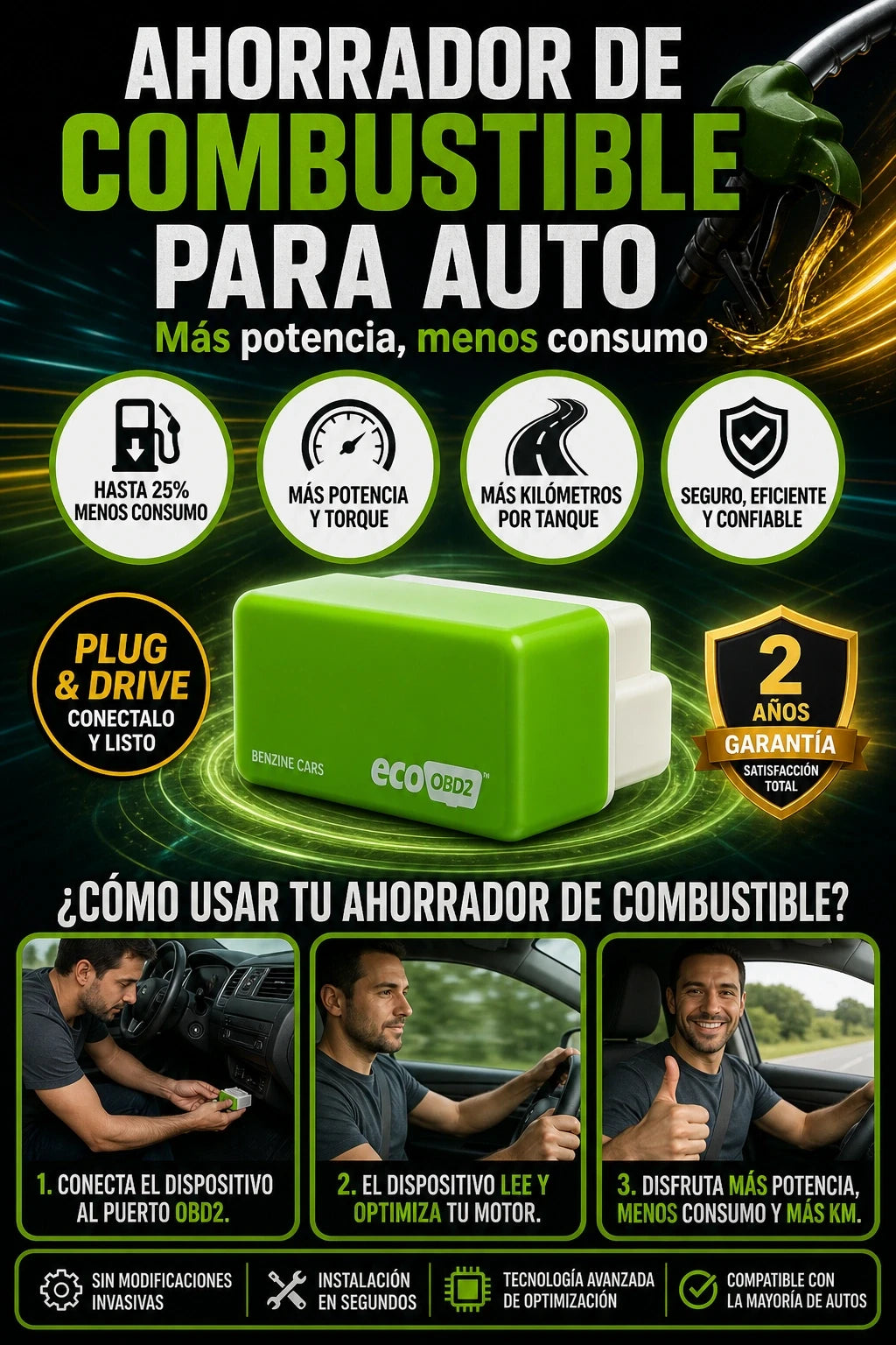 AHORRADOR DE COMBUSTIBLE PARA AUTO